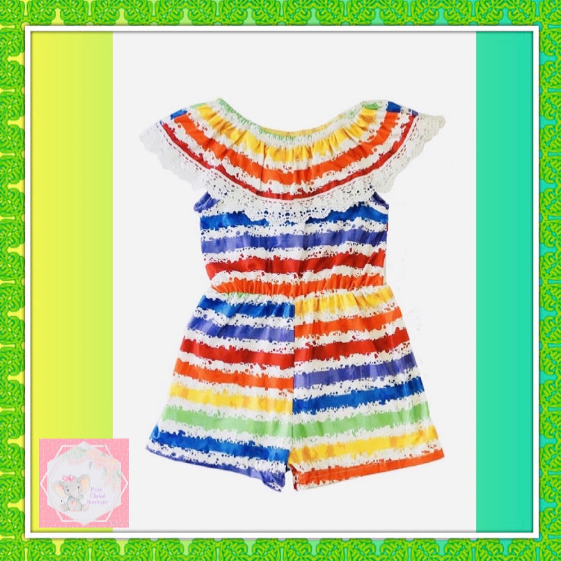 Rainbow Lace Romper