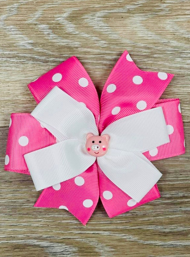 Miss Piggy Hair Bow