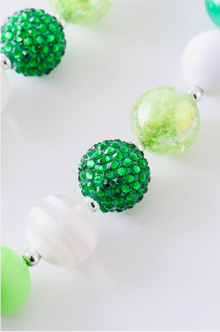 St. Patrick Clover Bubble Necklace
