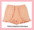 Peach Ruffle Shorts