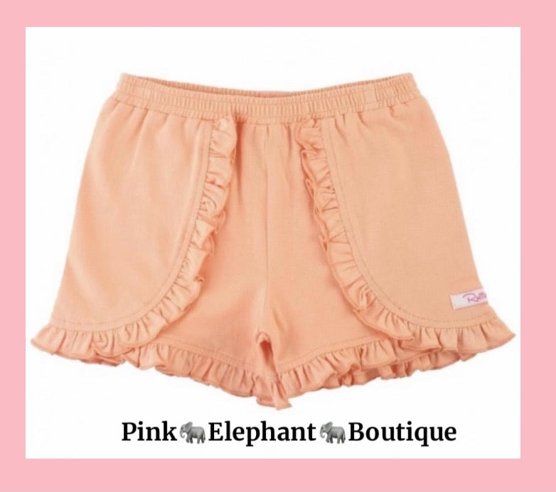 Peach Ruffle Shorts