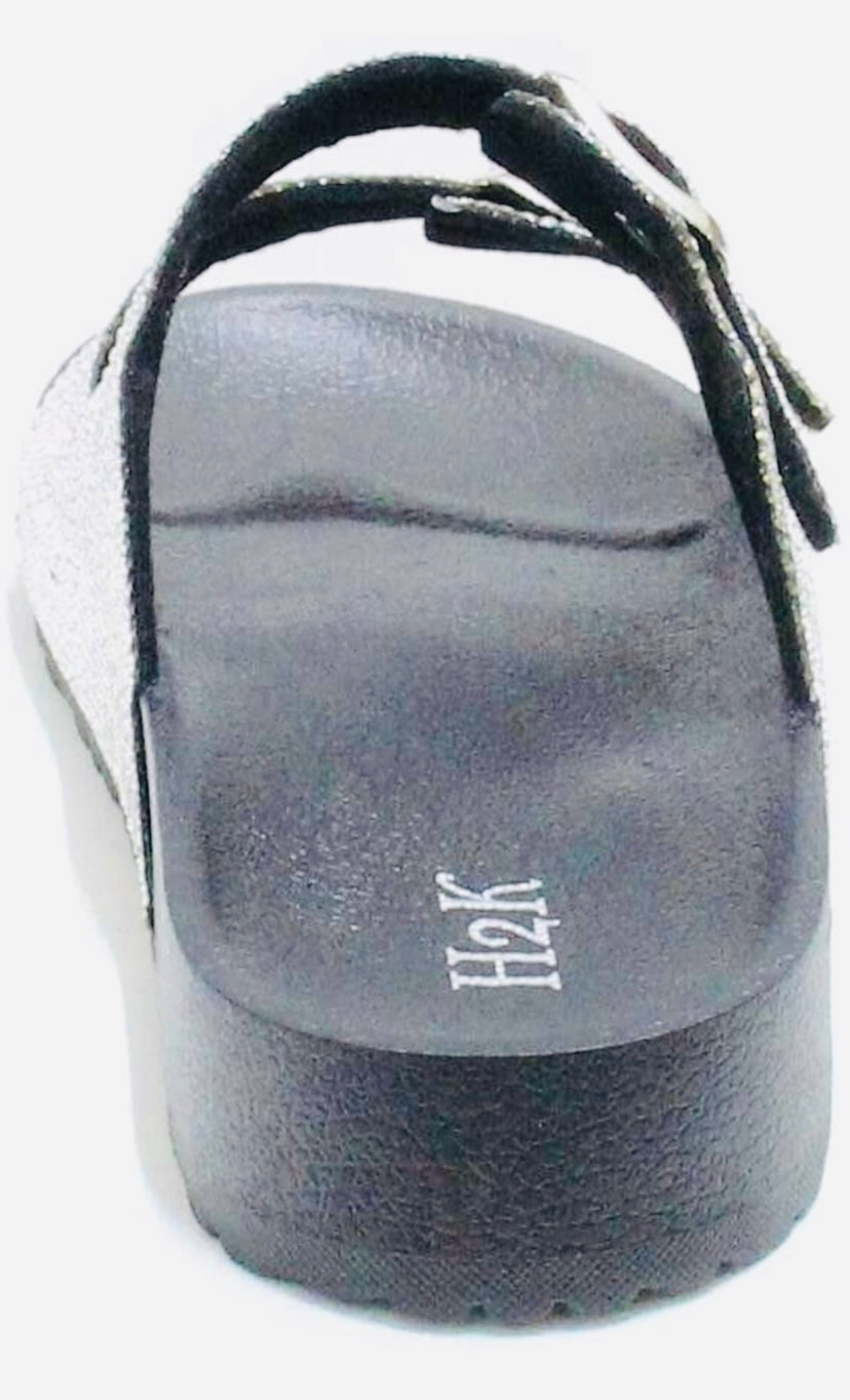 Black Rhinestones Slides