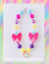 Load image into Gallery viewer, Rainbow &amp; Bows Bubble Necklace
