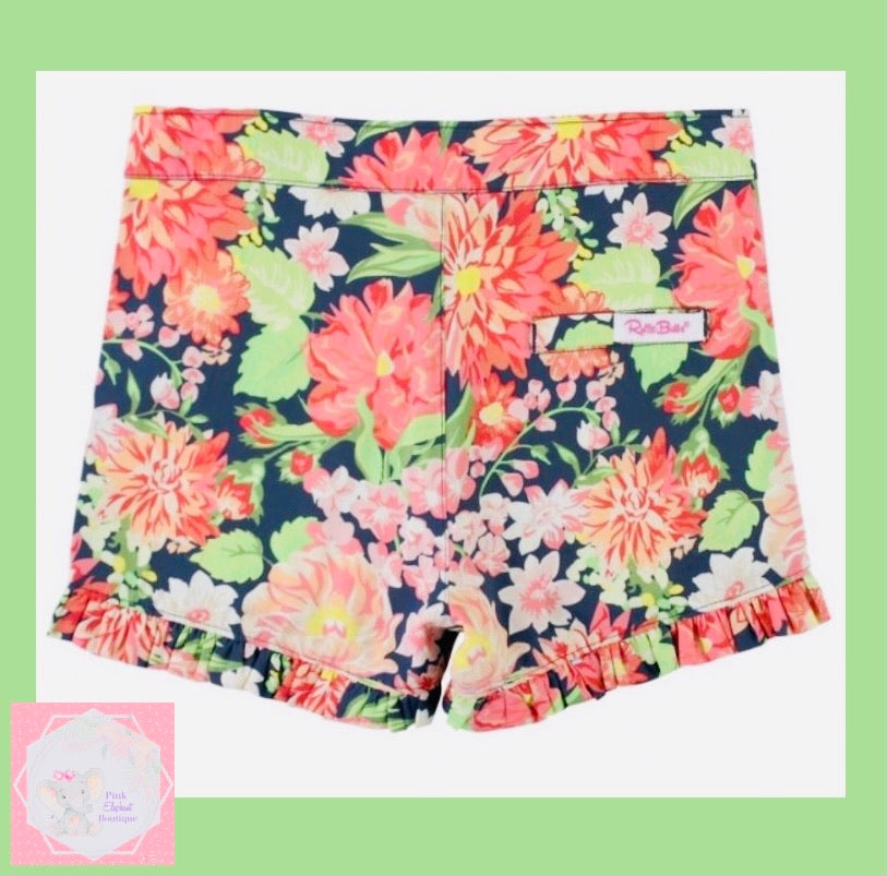Sunset Garden Ruffle Shorts