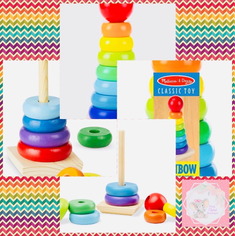 Rainbow Wooden Stacker