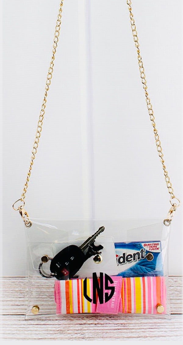 Clear Crossbody Clutch