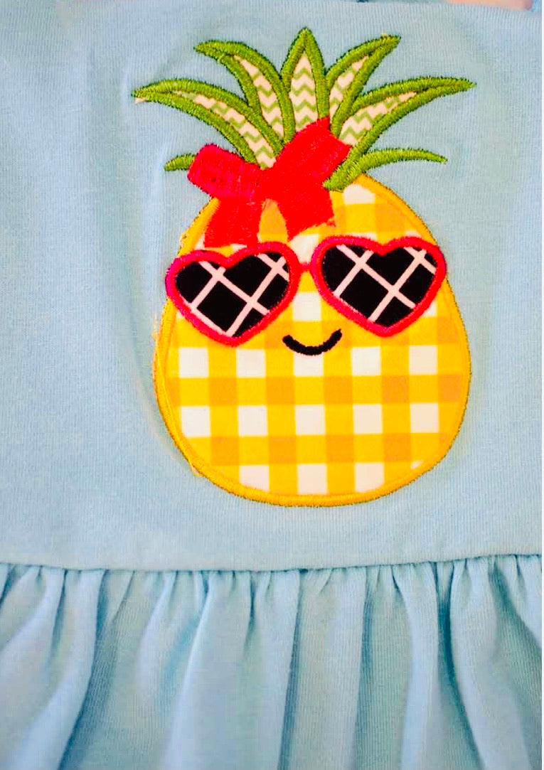Pineapple Ruffles Dress