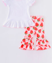 Load image into Gallery viewer, Strawberry Ruffle Capri Set
