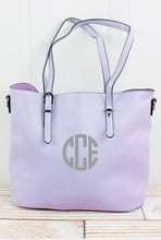 Load image into Gallery viewer, Violet Faux Leather Buckle Strap Tote
