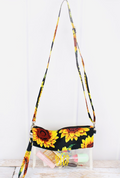 Clear Sunflower Crossbody Bag