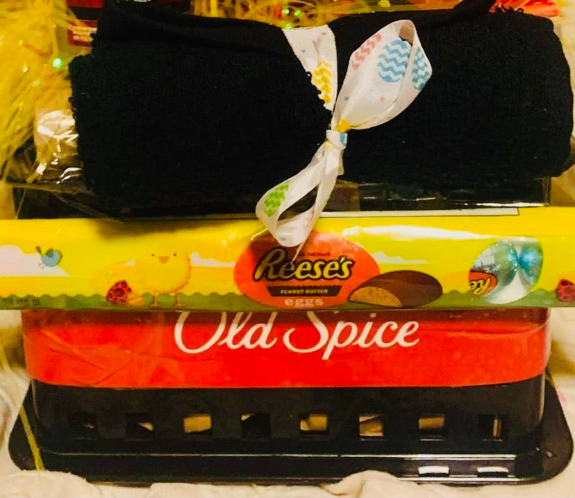 Men Old Spice Basket