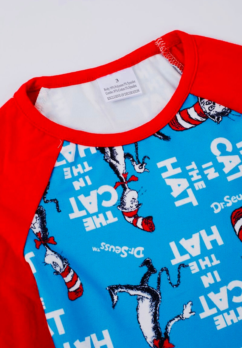 Dr. Seuss Raglan Ruffle Top