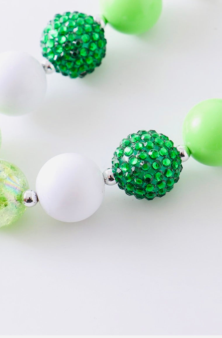 St. Patrick Clover Bubble Necklace