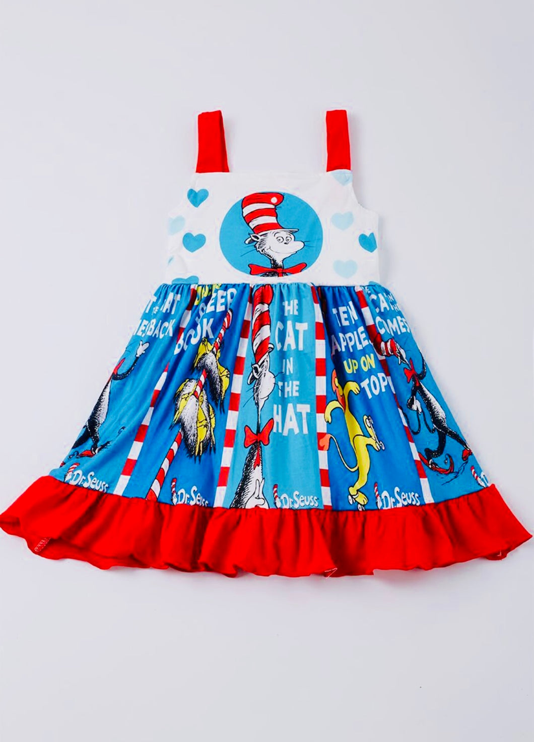 Dr. Seuss Red Character Ruffle Dress