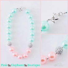 Load image into Gallery viewer, Mint &amp; Peach Bubble Necklace
