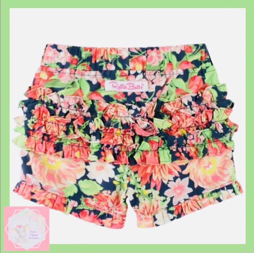 Sunset Garden Ruffle Shorts