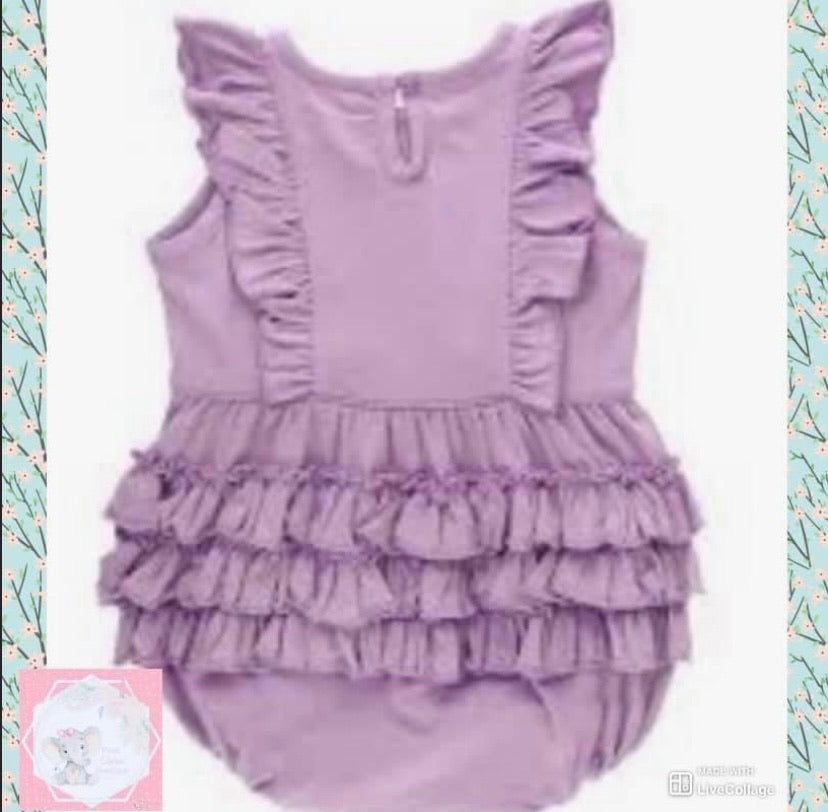 Lilac Waterfall Bubble Romper