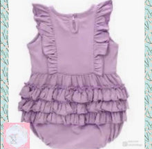 Load image into Gallery viewer, Lilac Waterfall Bubble Romper
