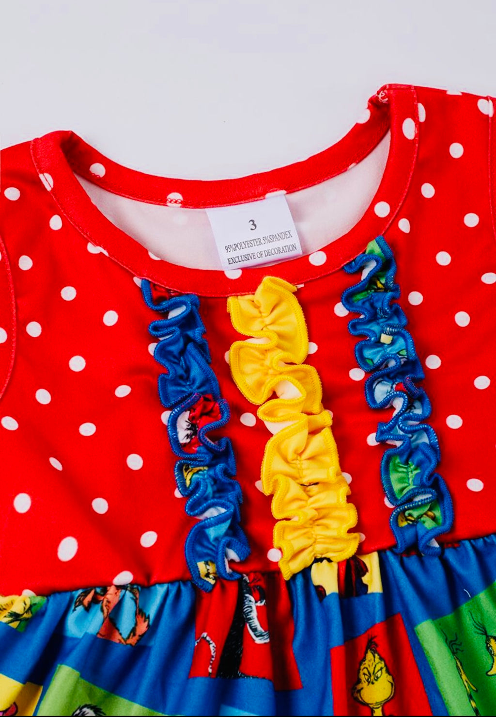 Dr. Seuss Red Character Ruffle Set