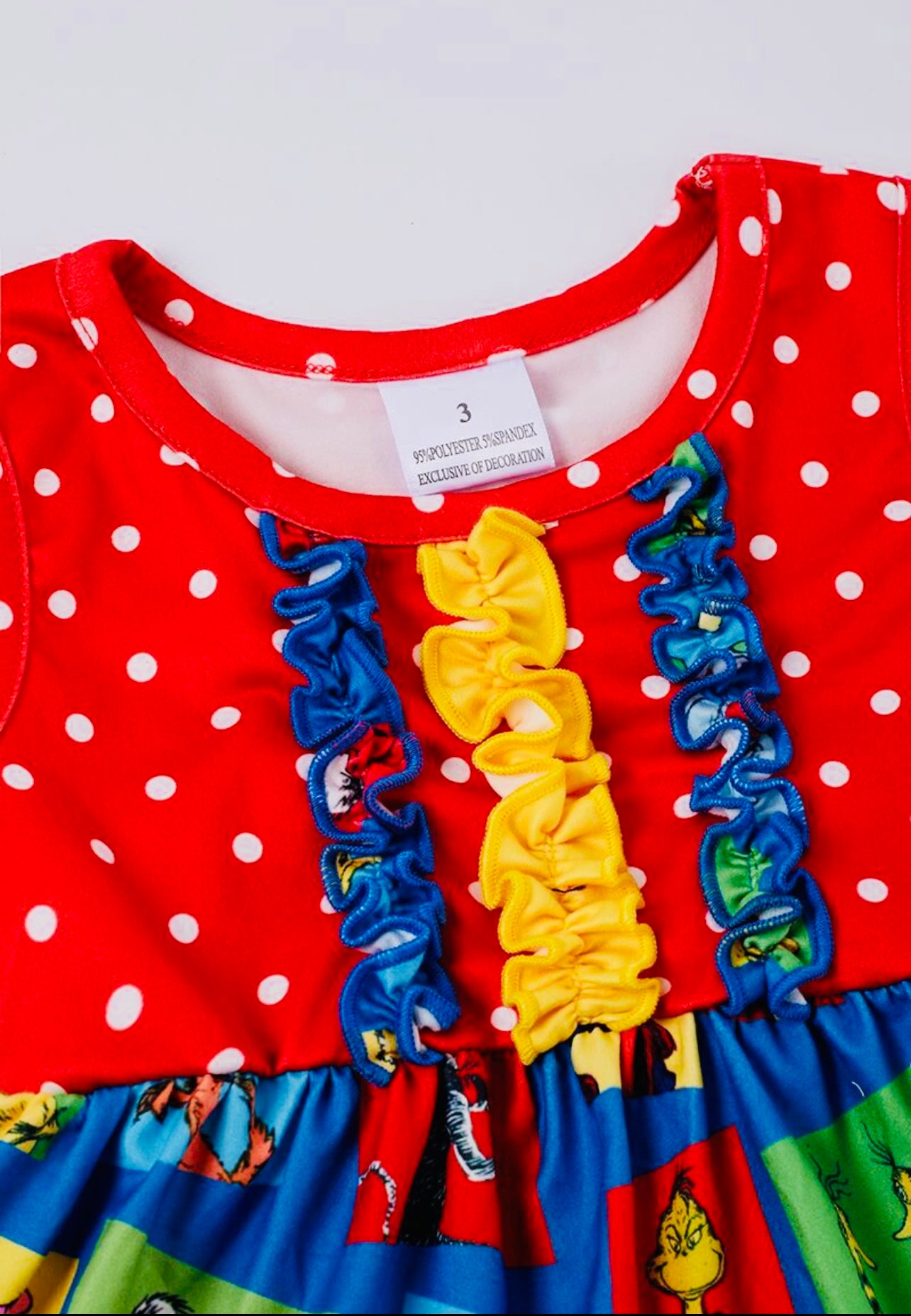 Dr. Seuss Red Character Ruffle Set