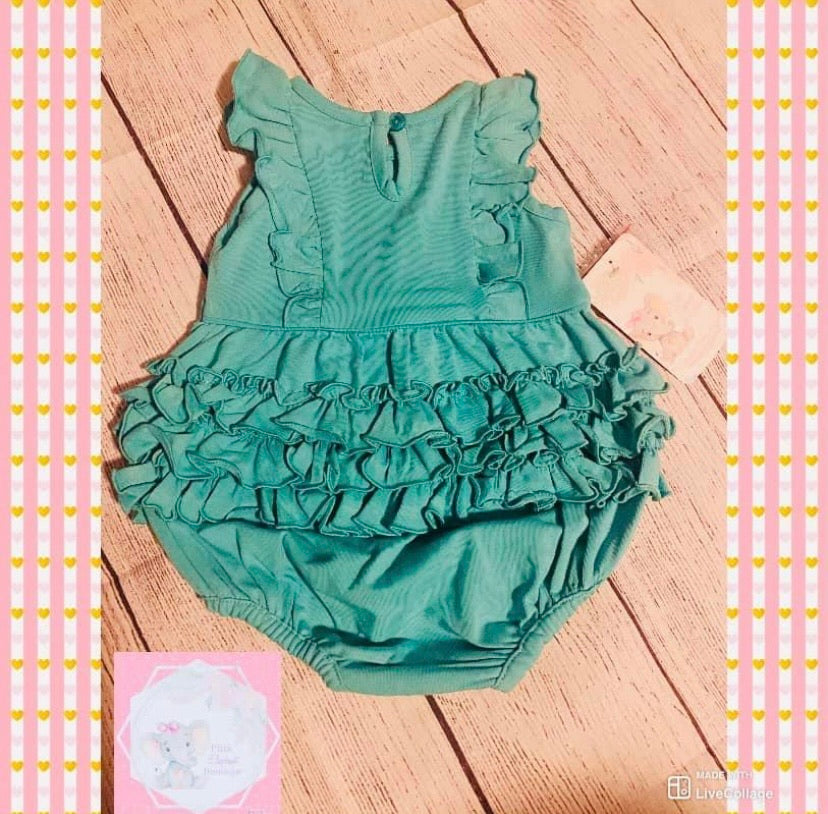 Turquoise Waterfall Bubble Romper