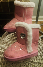 Load image into Gallery viewer, Soft Rhinestone Pink Boots
