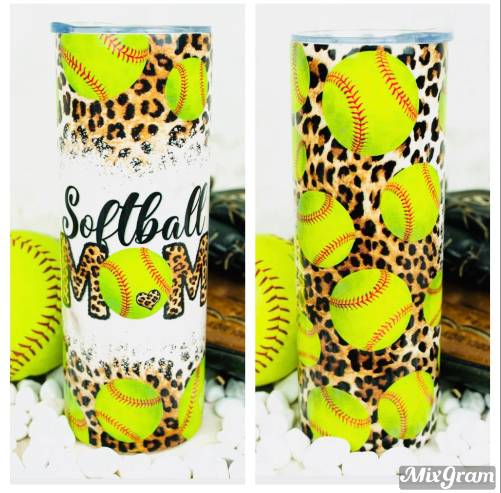 Softball MOM Tumbler