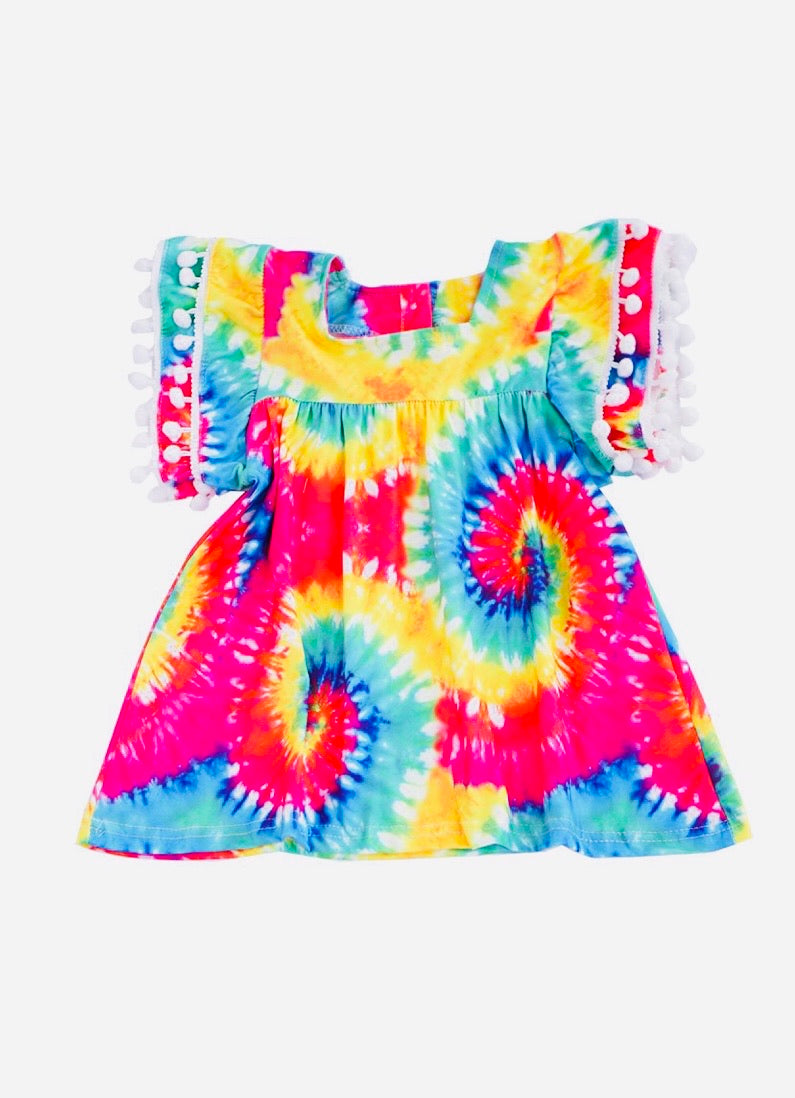 Pom Pom Tie Dye Tunic