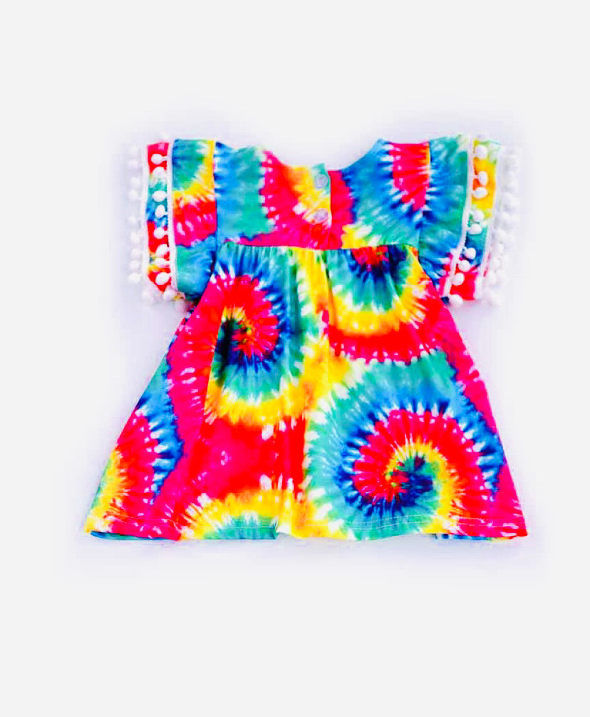 Pom Pom Tie Dye Tunic