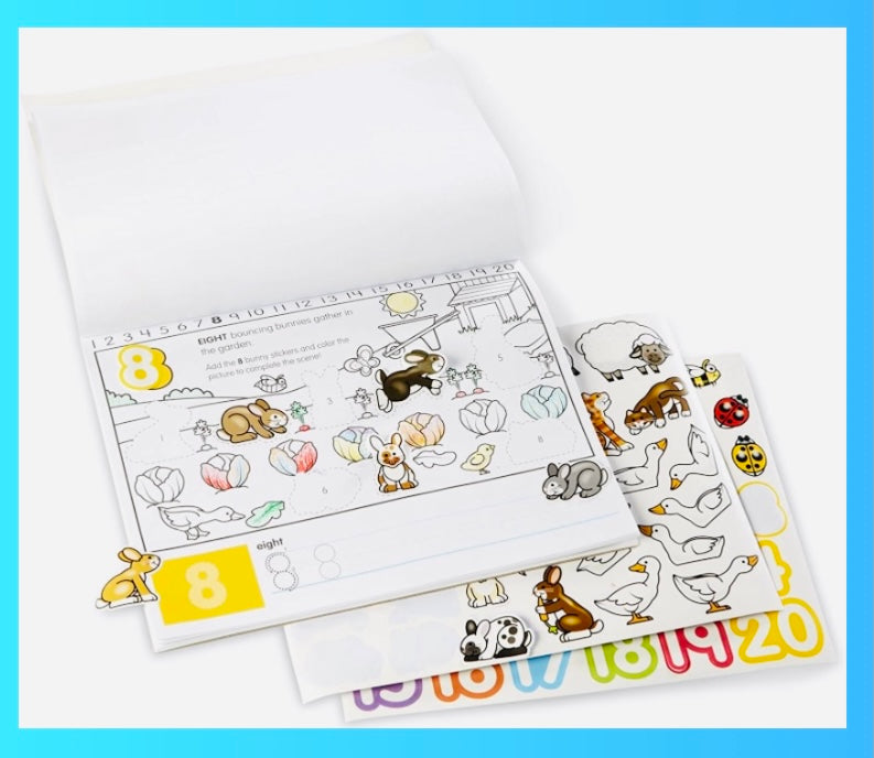 Numbers  & Stickers Activity Pad