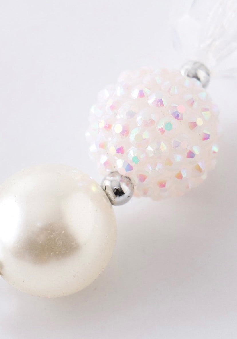 Clear & Pearls Bubble Necklace