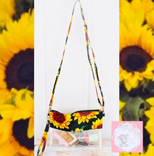 Load image into Gallery viewer, Clear Sunflower Crossbody Bag
