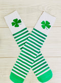 White and Green Shamrock Mocks