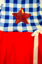 Load image into Gallery viewer, Red Star Sequins Tulle Dress
