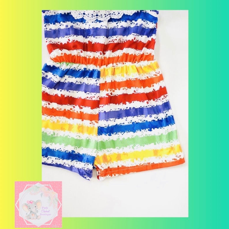 Rainbow Lace Romper
