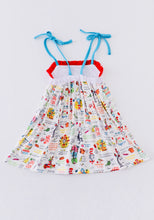 Load image into Gallery viewer, Dr. Seuss Character Embroidery Pocket Dress
