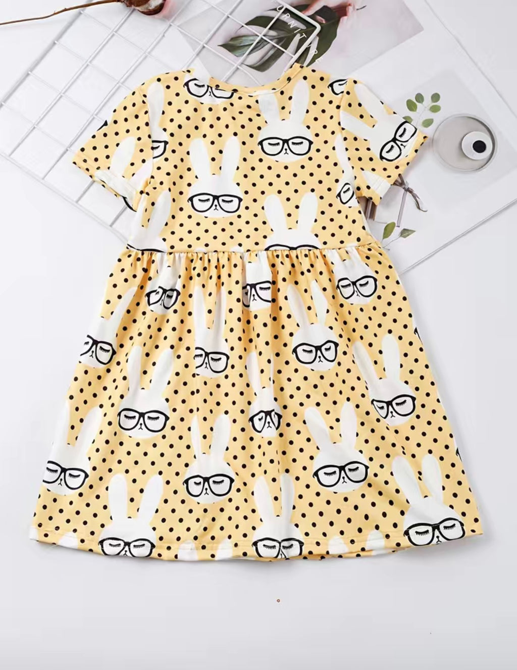 Silly Yellow Rabbit Dress