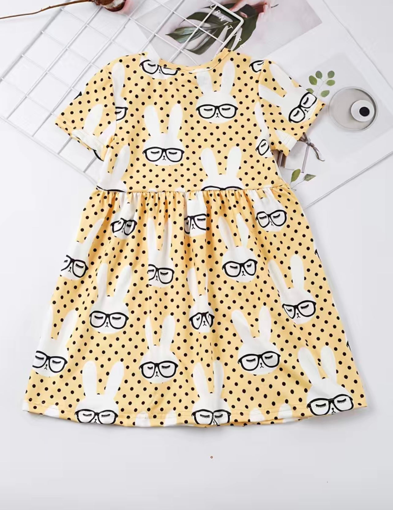 Silly Yellow Rabbit Dress