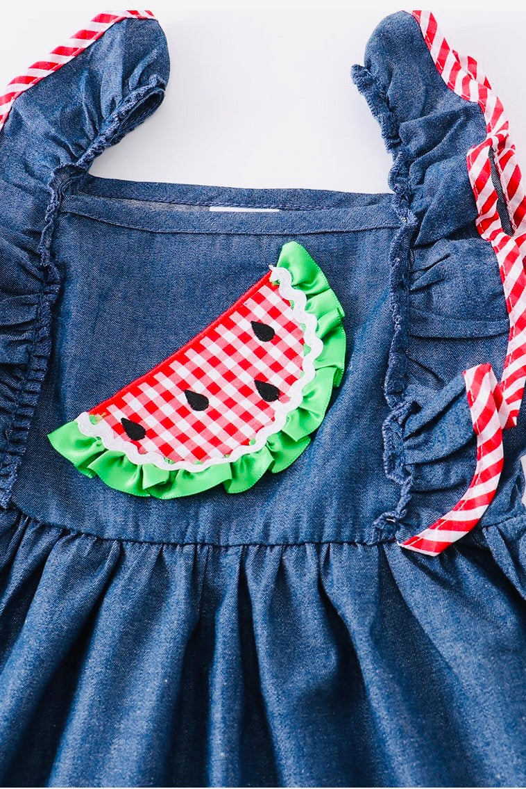 Watermelon Flutter Dress