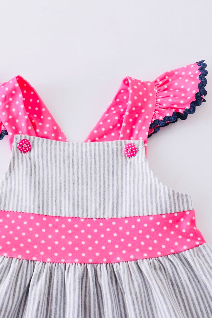 Pink & Navy Blue Whale Dress
