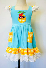 Load image into Gallery viewer, Pineapple Ruffles Dress
