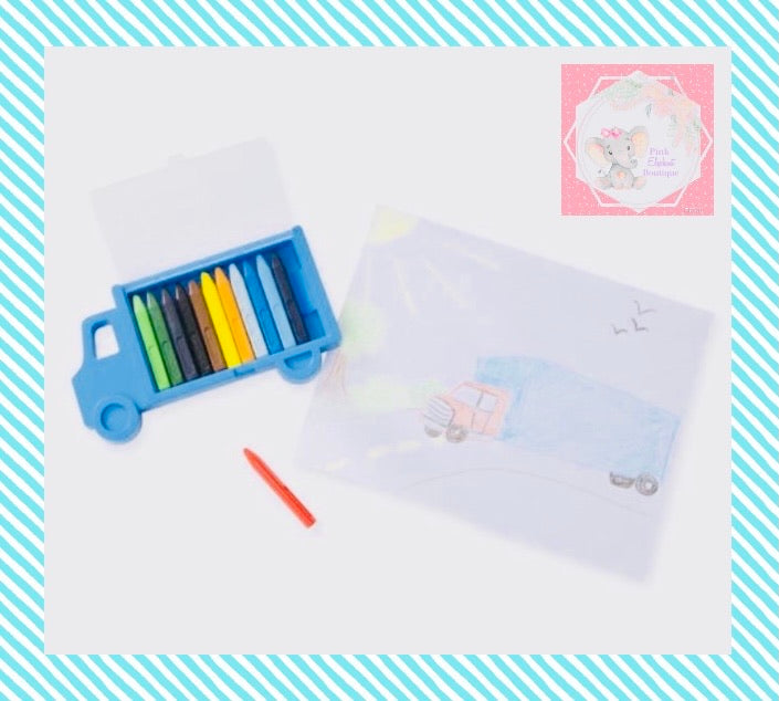 Truck Crayon Set