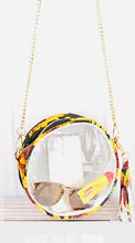 Load image into Gallery viewer, Clear Round Crossbody Bag with Sunflower Trim
