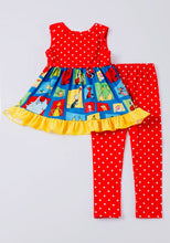 Load image into Gallery viewer, Dr. Seuss Red Character Ruffle Set
