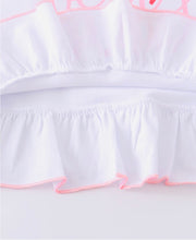 Load image into Gallery viewer, Strawberry Ruffle Capri Set
