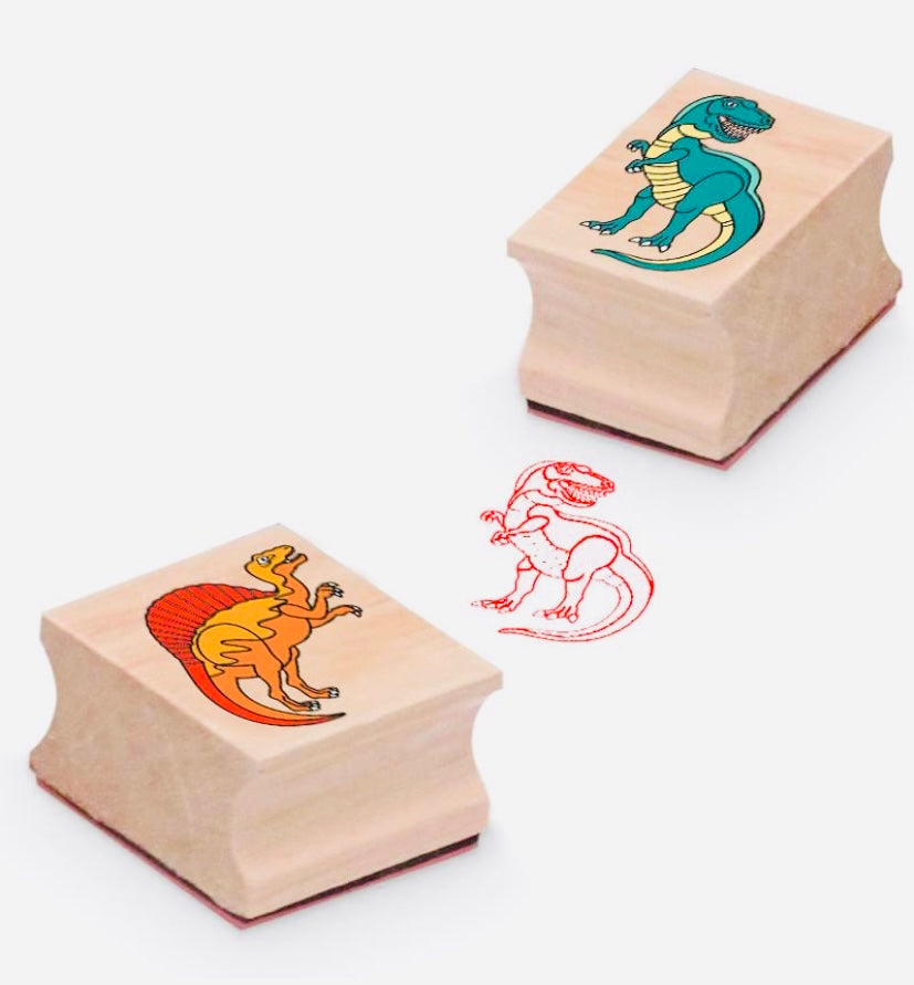Dinosaurs Wooden Stamp Set