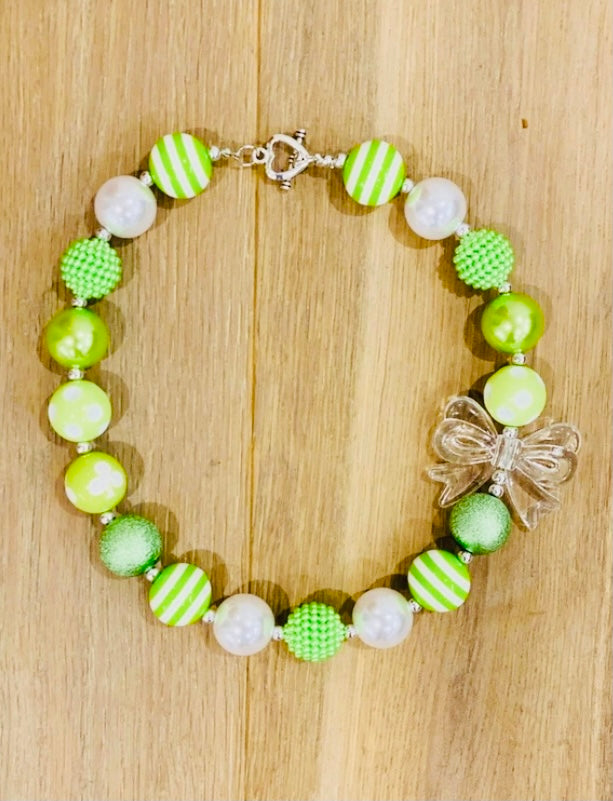 St. Patrick’s Bow Necklace