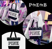 Load image into Gallery viewer, Black Pink Tote
