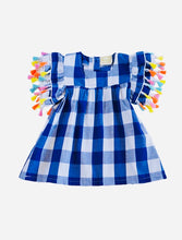 Load image into Gallery viewer, Blue/White Gingham Flutter
