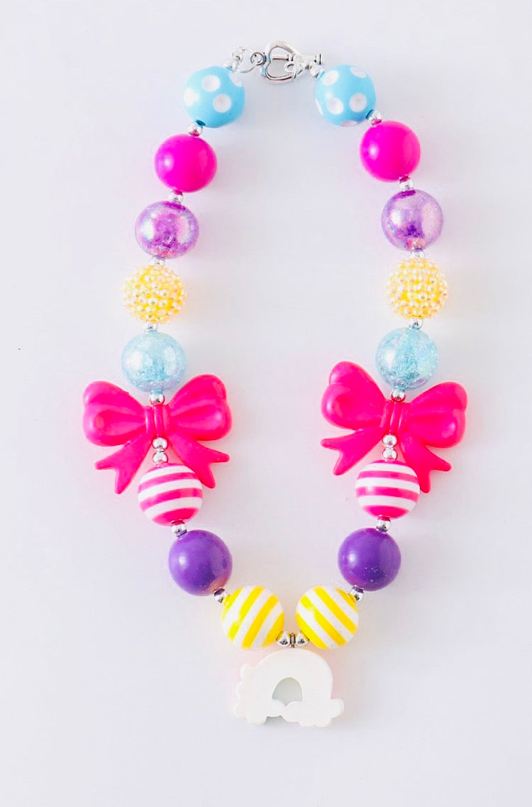 Rainbow & Bows Bubble Necklace